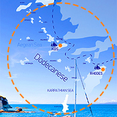 sailing in the dodecanese