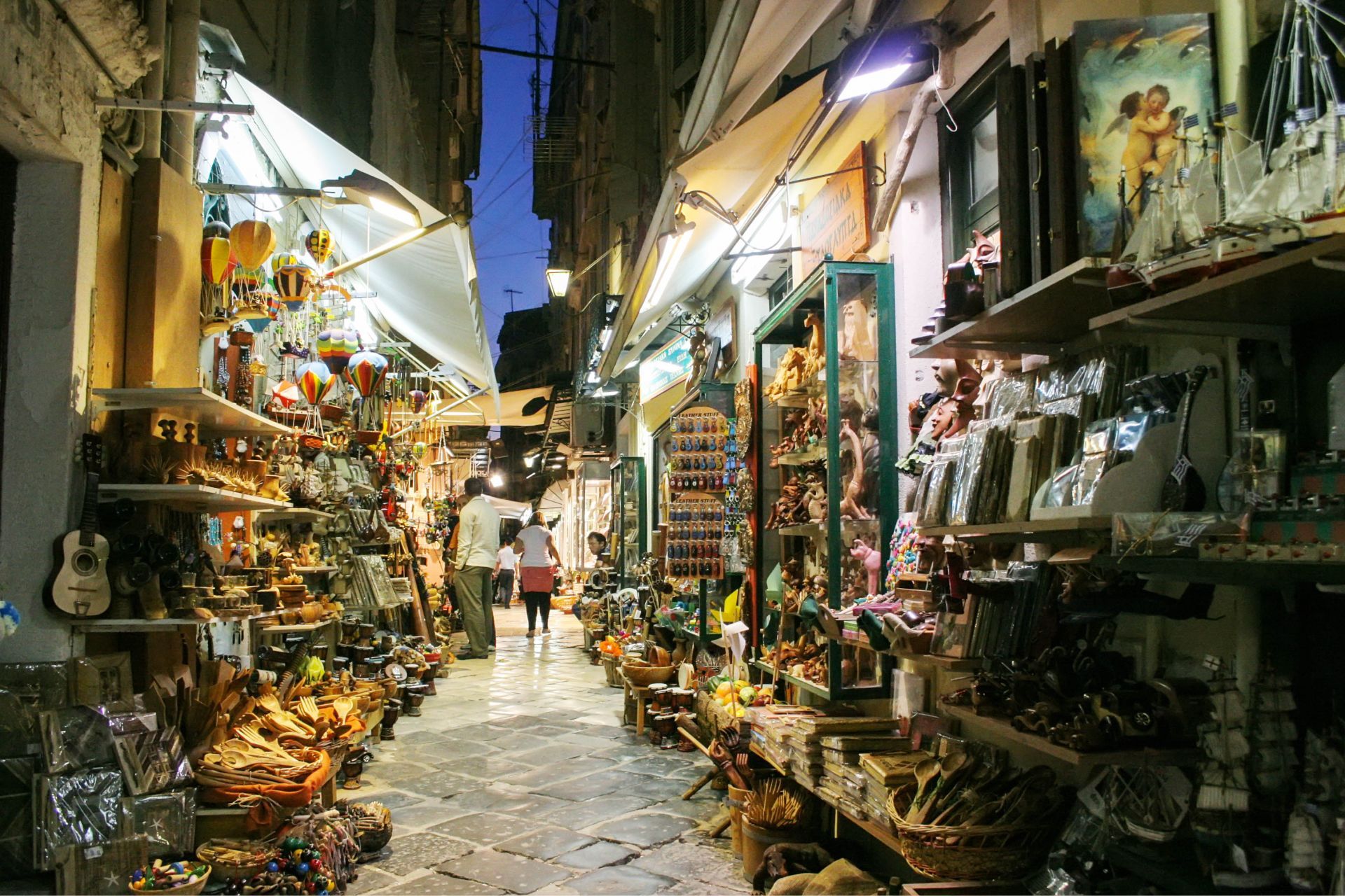 shopping in corfu