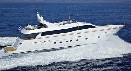 crewed motor yachts rental greece