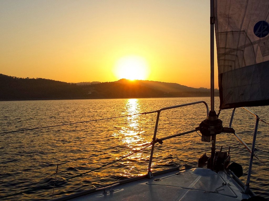 Sailing in Halkidiki
